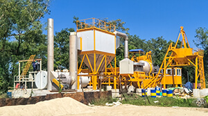Mini planta de asfalto compacta CAP40 funcionando en Myanmar