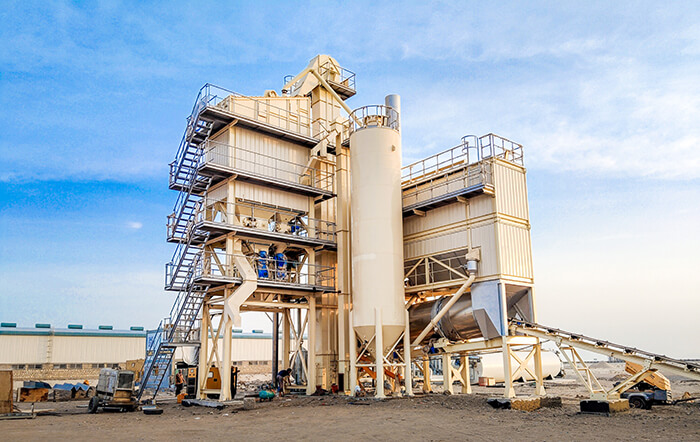 Planta de asfalto por lotes avanzada ACE ALB1500 de 120 t/h en Yemen