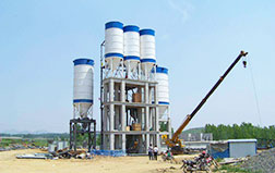 Línea de producción de mortero seco tipo torre de 60t/h