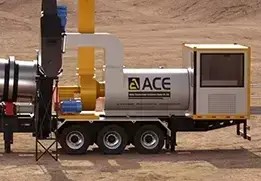 Colector de polvo ambiental de alta eficiencia para planta de asfalto móvil
