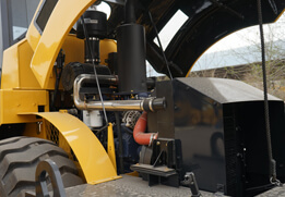 Rodillo compactador de neumáticos con motor diésel CUMMINS potente